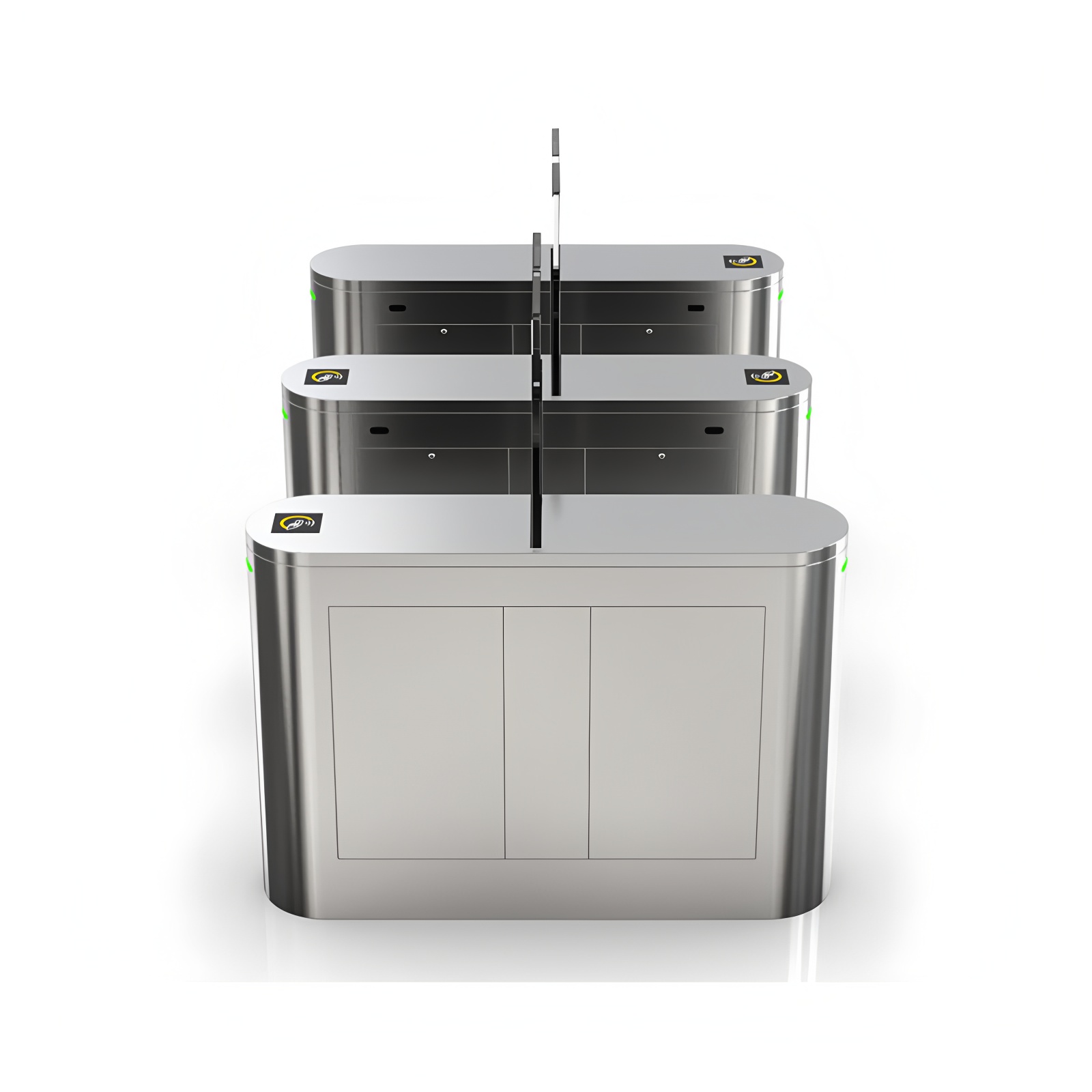 Single Direction Turnstile Biometric Access Control Entrance Gates 80W