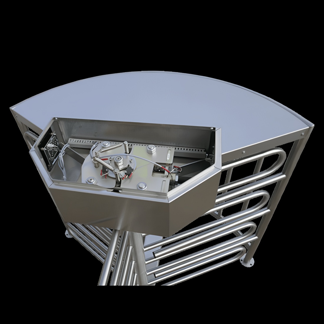 Cardlan OEM ODM Access Control System Waist Height Turnstile Gate with CE &Rohs Certificate