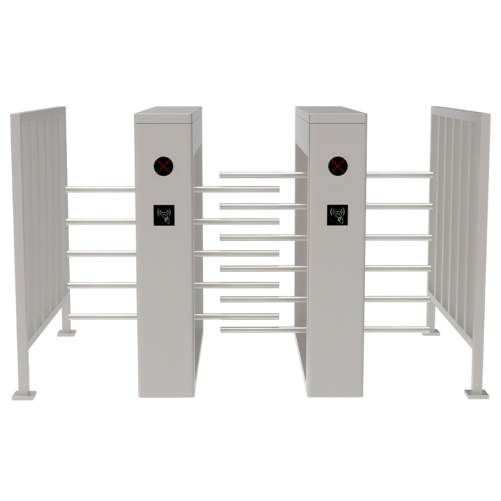 RS485 Half Height Turnstile Entrance Gates IP43 With Pedestrian Access Control System