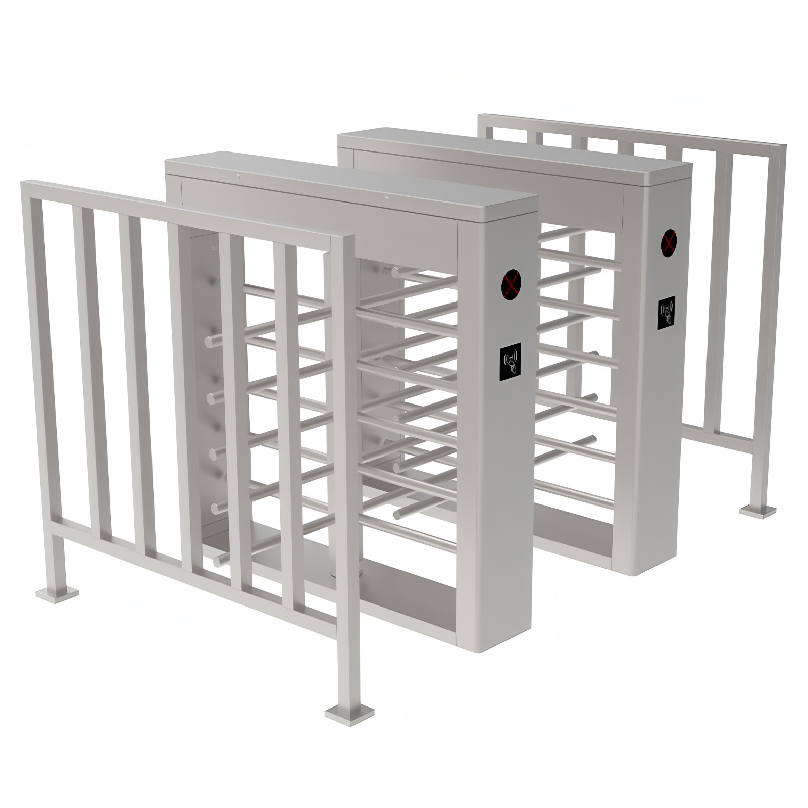 RS485 Half Height Turnstile Entrance Gates IP43 With Pedestrian Access Control System