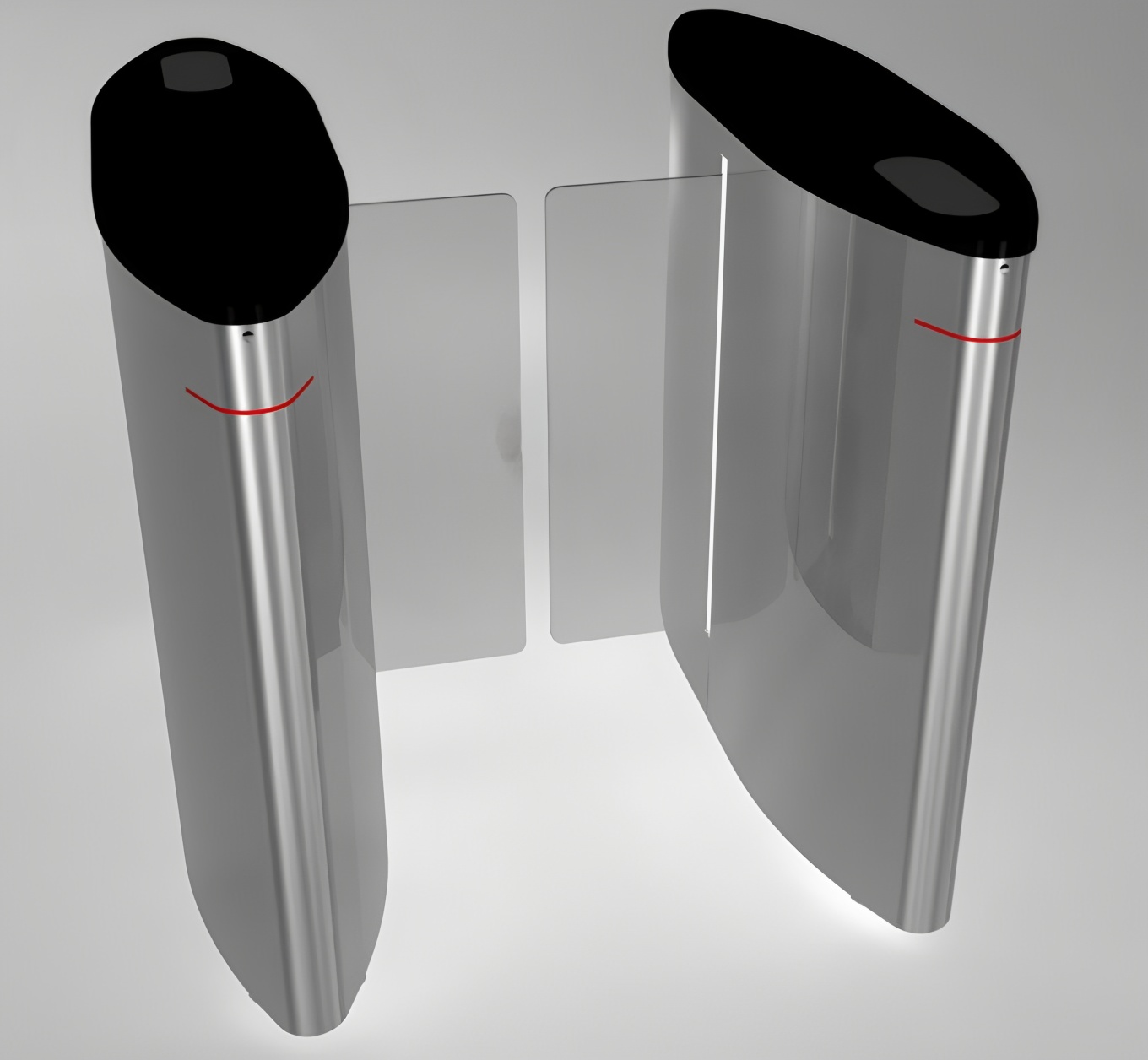 Access Control RS232 Electronic Sliding Gate Turnstile 50W
