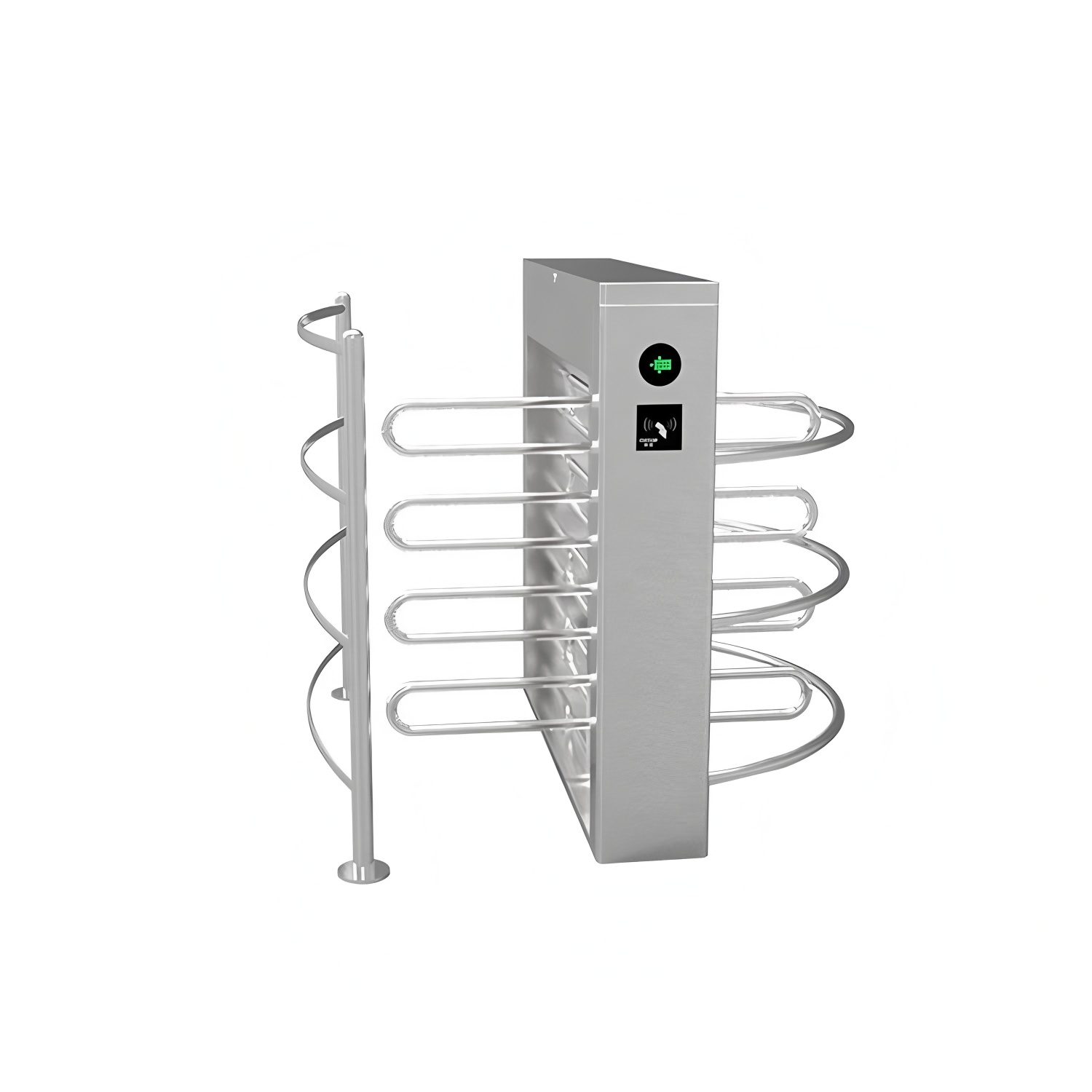304 Stainless Steel Half Height Turnstile Accescs Control System 90-120 Degree