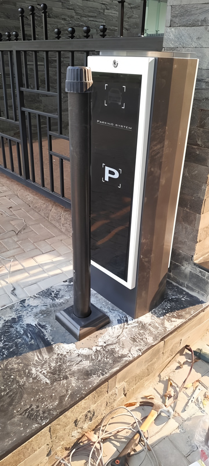 RS485 Car Park Security Gates Rising Arm Barrier OEM ODM