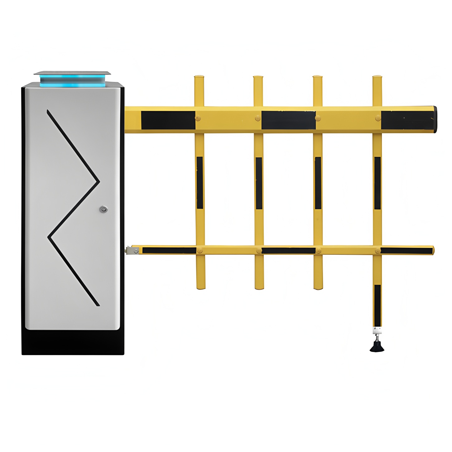 DC 24V Car Park Boom Gate Automatic Boom Barrier 1.2s/time