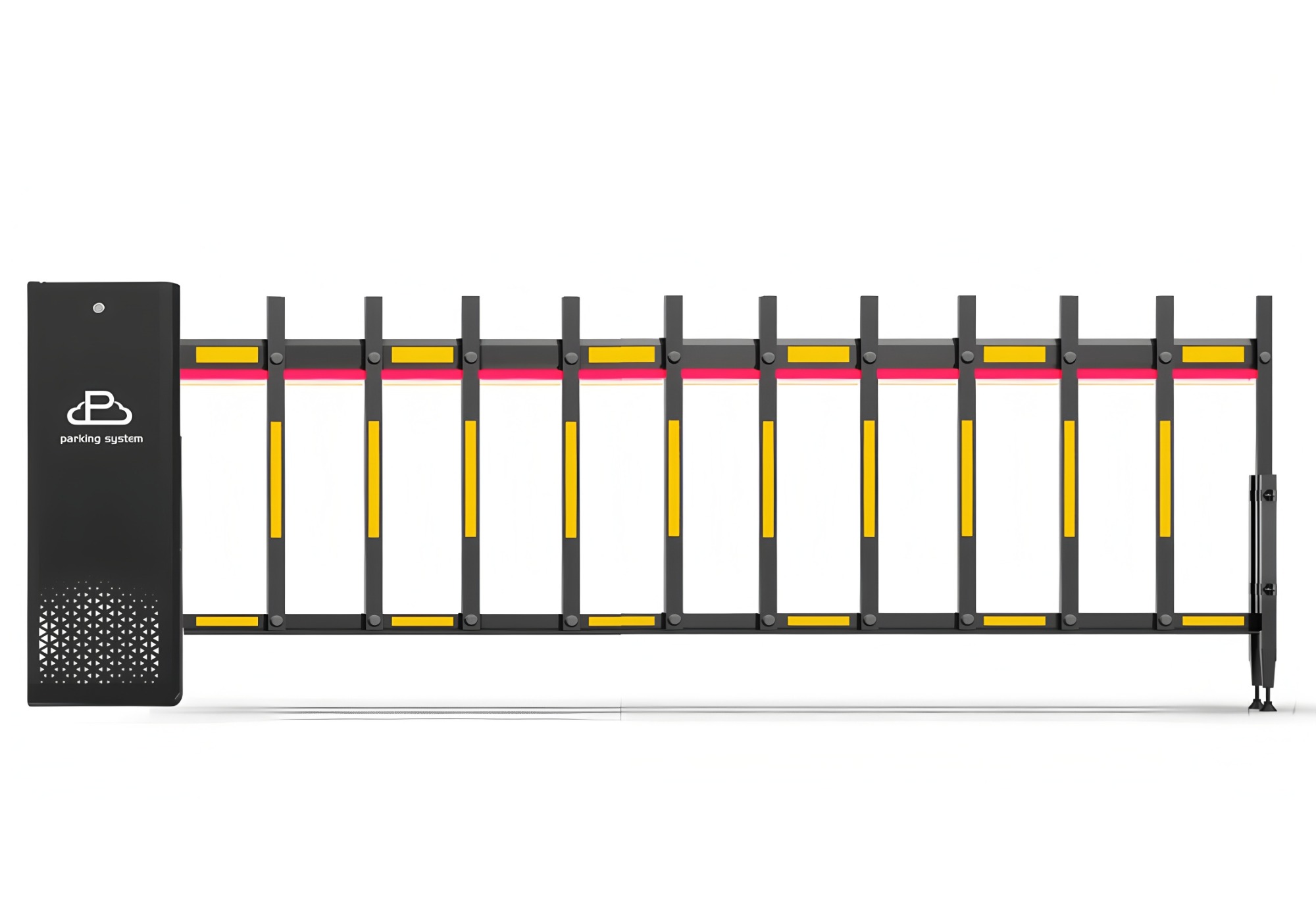 2-6m Arm Straight Automatic Boom Barrier Gate Traffic Barrier Gate For Parking Lot