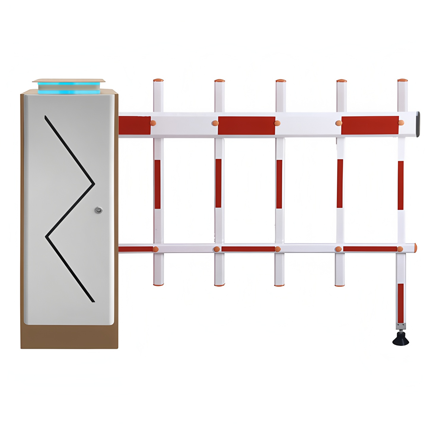DC 24V Car Park Boom Gate Automatic Boom Barrier 1.2s/time
