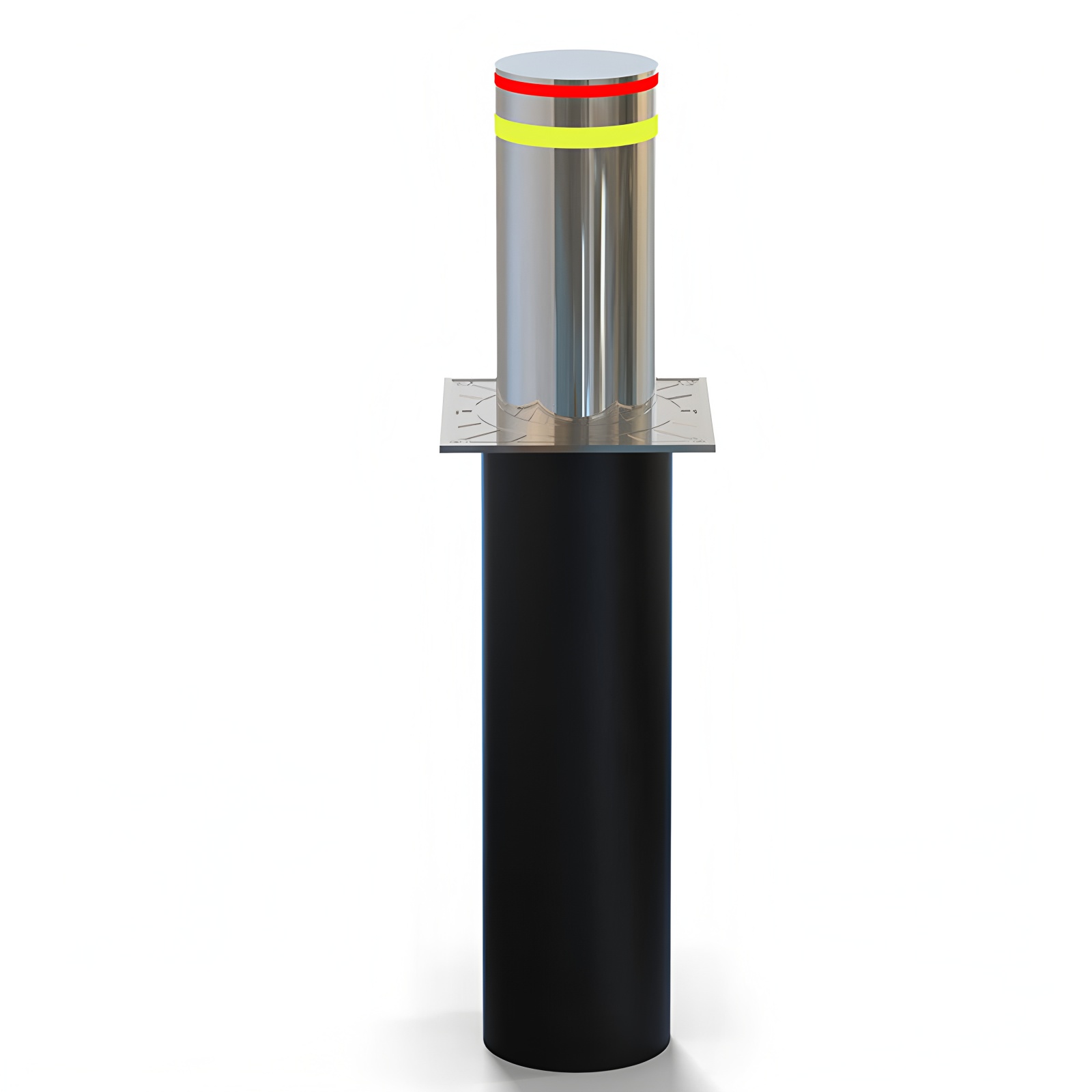 Retractable Hydraulic Rising Bollard for Security Rise Height 600mm-1200mm Thickness 6mm