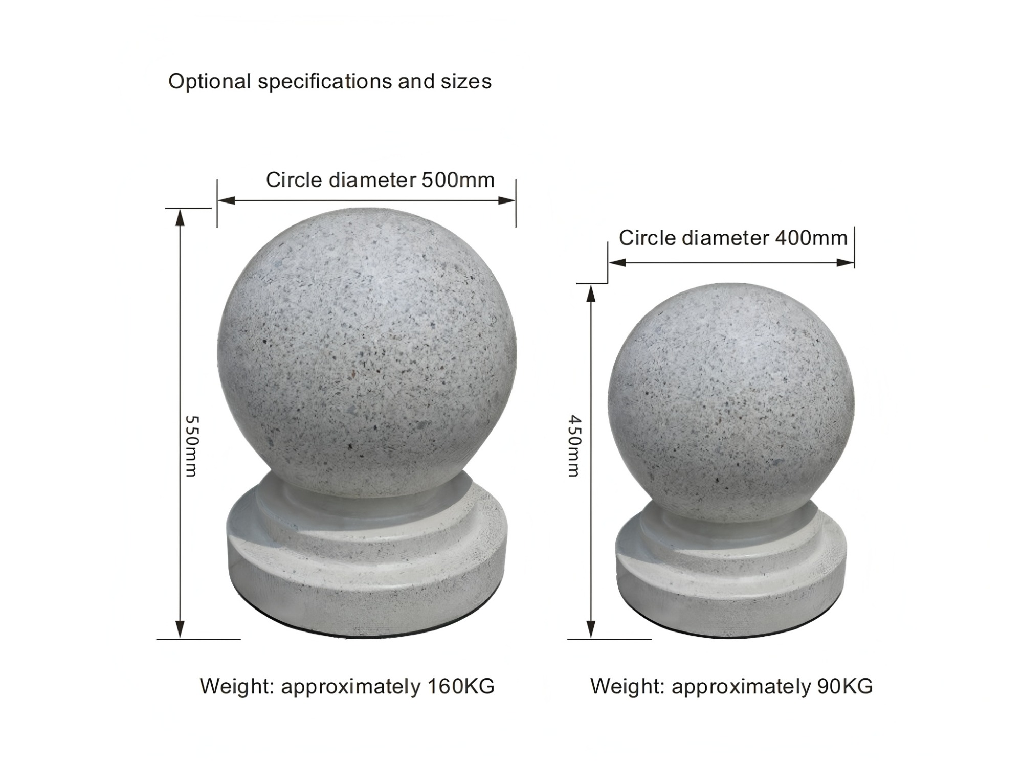 Cardlan China Solar Luminous Road Block Car Stop Led Anti-Collision Granite Stone Bollard Outdoor Guard
