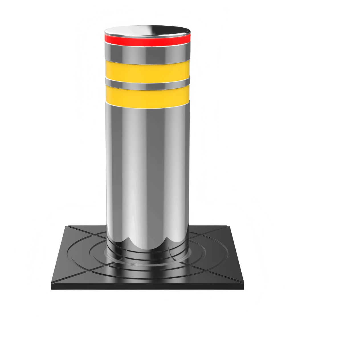 304 Stainless Steel Automatic Hydraulic Rising Bollard 4.5S 219mm Diameter