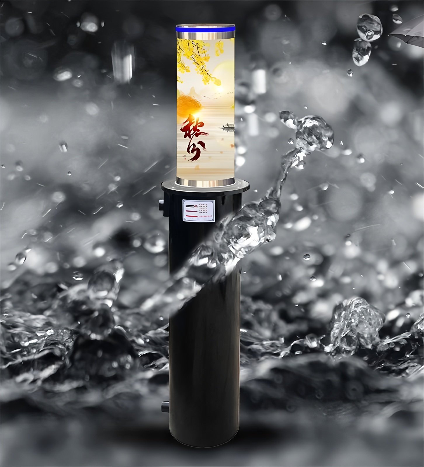 Retractable Ss 201 Hydraulic Rising Bollard Smooth And Efficient Lifting