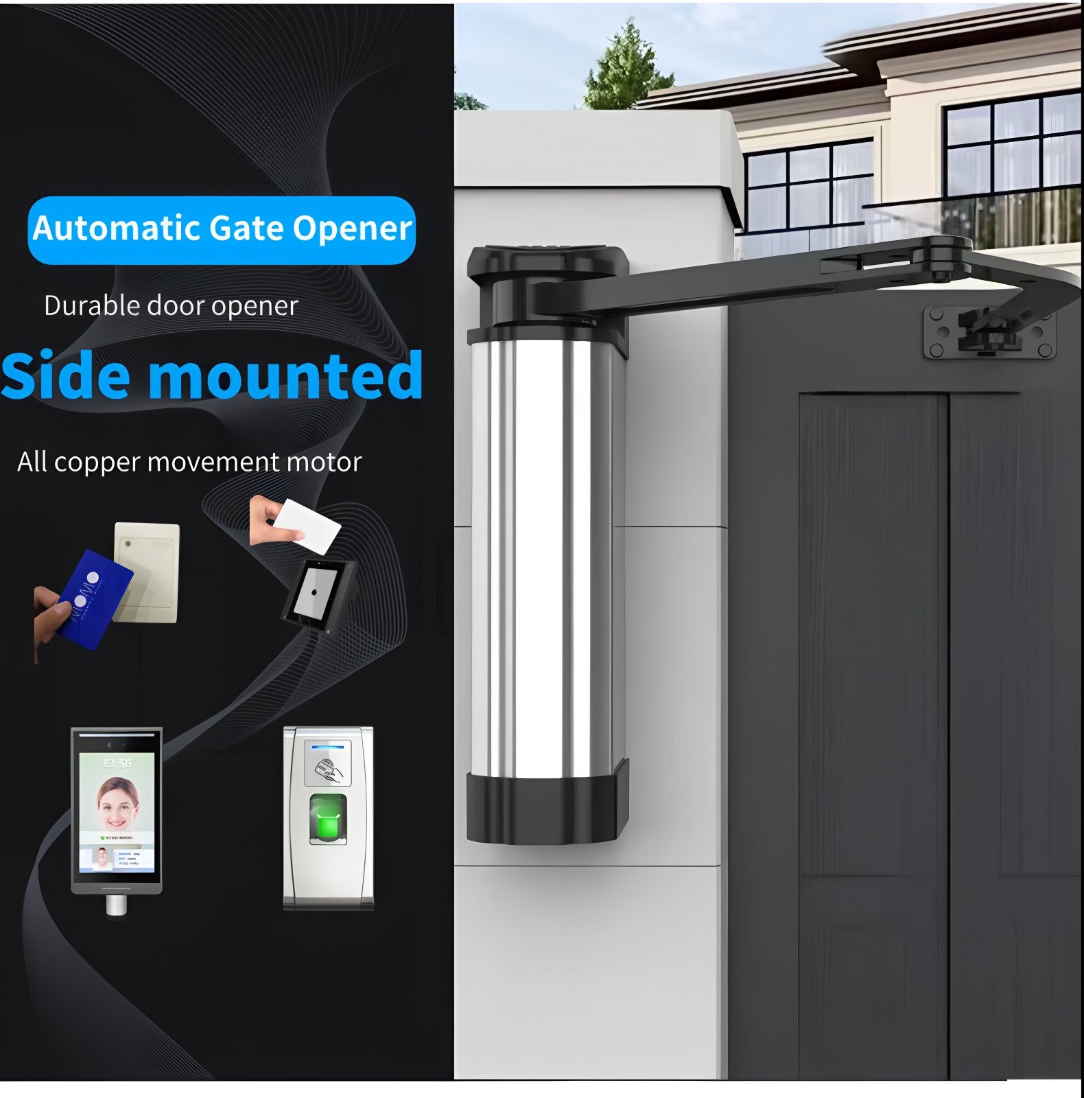 Cardlan Smart Automatic Side-mounted Door Opener for School Mall Hospital Automatic Door System