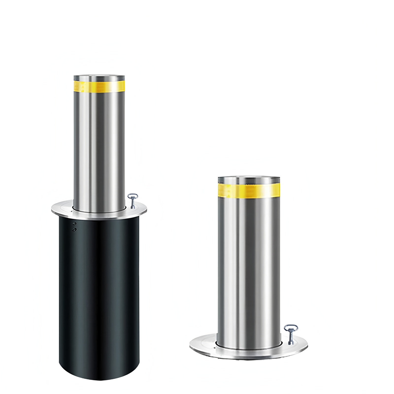 304 Stainless Steel Hydraulic Driveway Security Bollards Control Time 3S